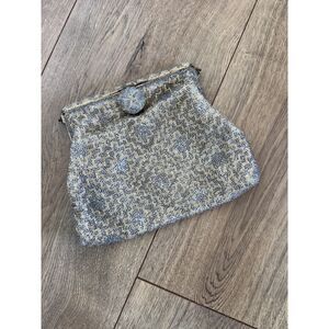 WALBORG handmade beaded clasp clutch Formal Evening Event Japan Purse Wallet